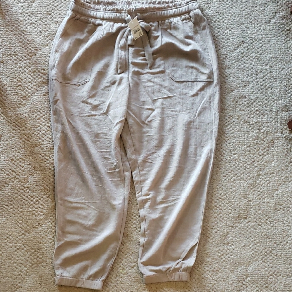 Men's Beige Casual Pants